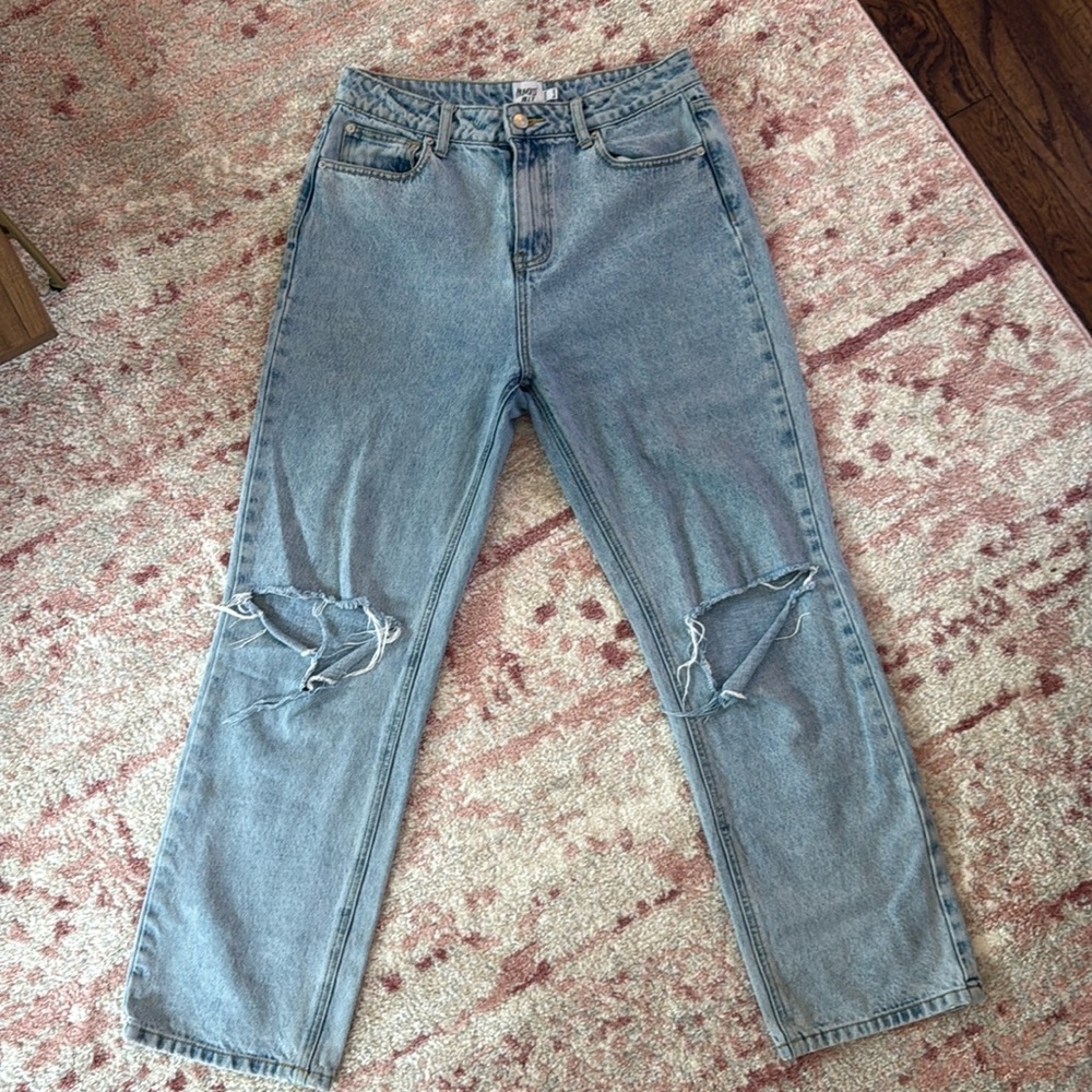 Princess Polly Light Blue High Rise Jeans